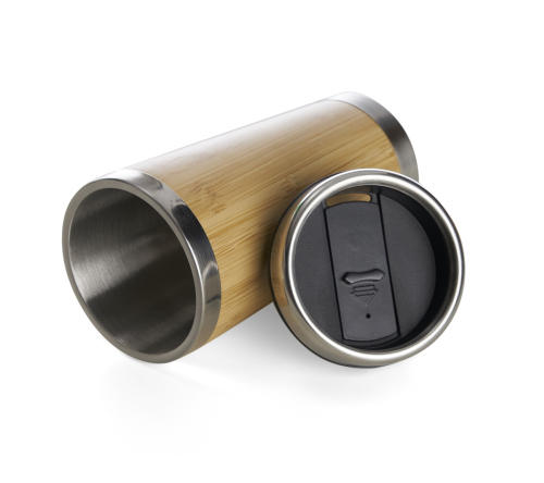 Brinde copo em bambu personalizado
