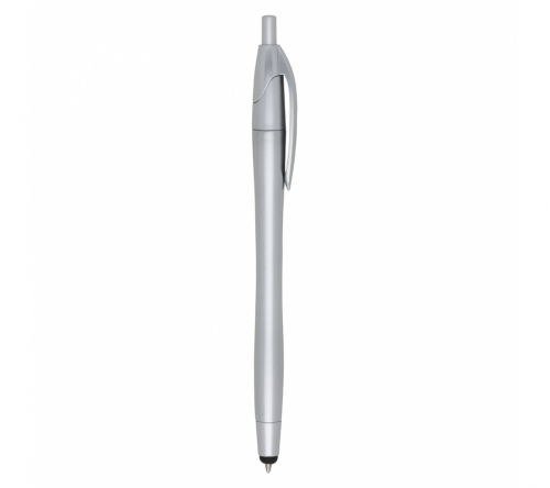 Brinde caneta plástica personalizada com ponta touch - FBCP-12638
