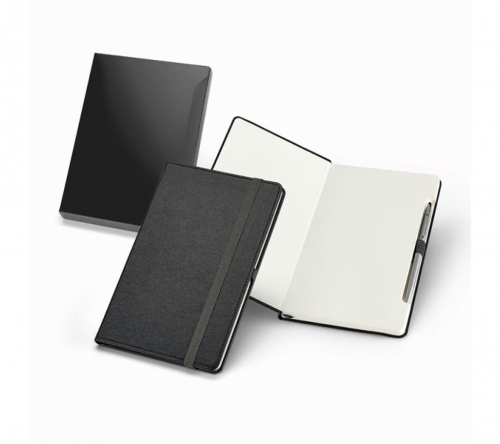 Brinde bloco com caneta em metal personalizado