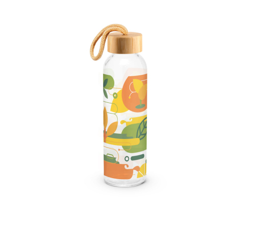 Brinde garrafa 500ml em vidro personalizada