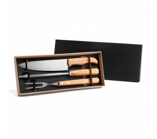 Brinde kit churrasco 3 peças personalizado