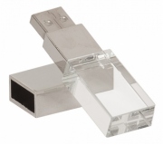   Brinde pen drive de vidro personalizado - FBPD-0050