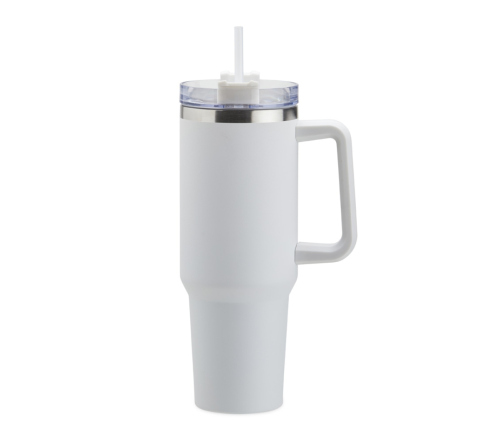 Caneca térmica 1,2l com canudo.