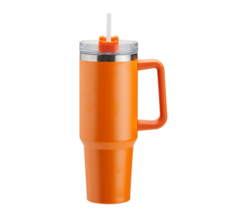 Caneca térmica 1,2l com canudo.