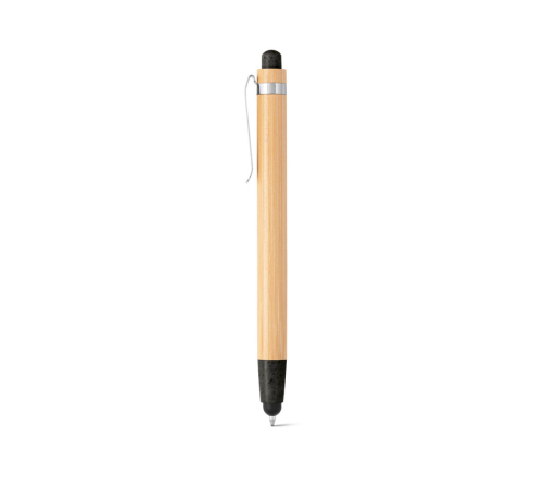Brinde caneta em bambu touch personalizada FBCP-81012