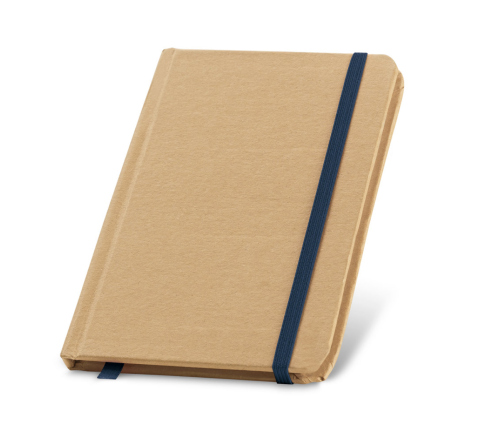 Bloco tipo moleskine reciclado 80 folhas lisas. 100 x 140 mm