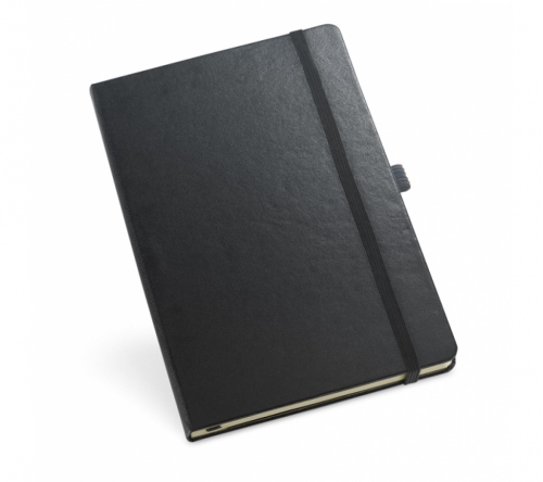 Bloco moleskine , 80 folhas pautadas, 137 x 210 mm