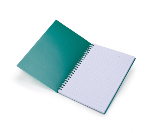 Brinde caderno A5 capa plástica personalizado