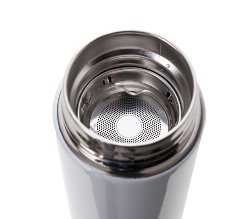 Garrafa térmica de aço inox com display de led 450 ml