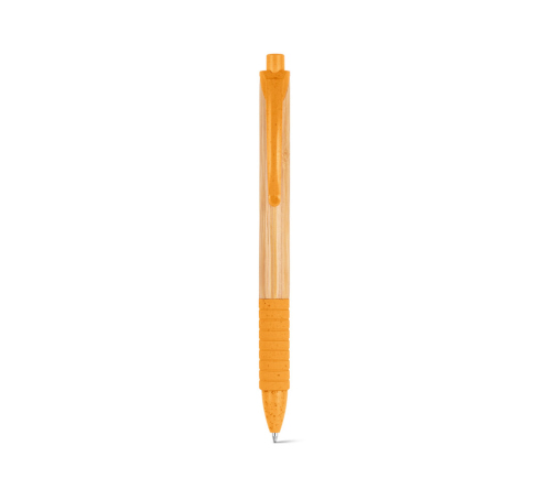 Brinde caneta em bambu personalizada