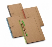   Brinde caderno ecológico personalizado FBCP-93708