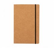   Bloco moleskine quadriculado capa kraft 13x21 cm