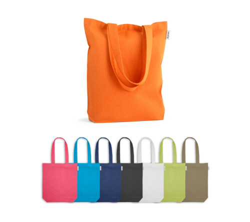 Sacola em 50% algodão, 30% algodão reciclado e 20% poliéster reciclado (220 g/m²)