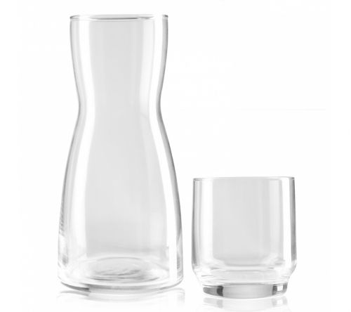 Brinde moringa de vidro com copo personalizado FBVI-01500