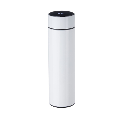 Garrafa térmica de aço inox com display de led 450 ml