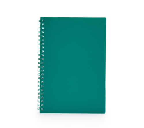 Brinde caderno A5 capa plástica personalizado