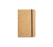   Bloco moleskine capa dura em cortiça, 80 folhas lisas 90 x 142 mm