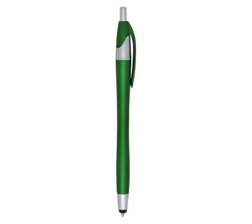 Brinde caneta plástica personalizada com ponta touch - FBCP-12638
