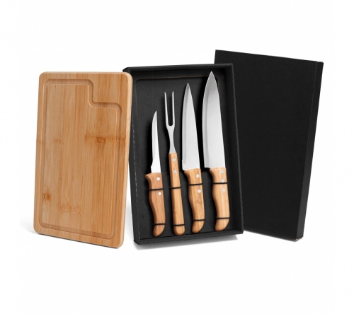 Brinde kit churrasco 5 peças personalizado
