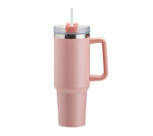 Caneca térmica 1,2l com canudo.