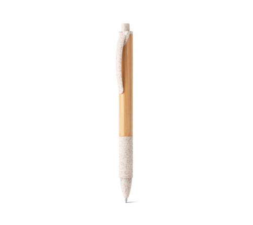 Brinde caneta em bambu personalizada