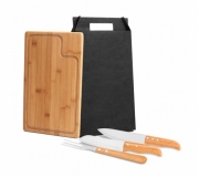   Brinde kit churrasco 4 peças personalizado