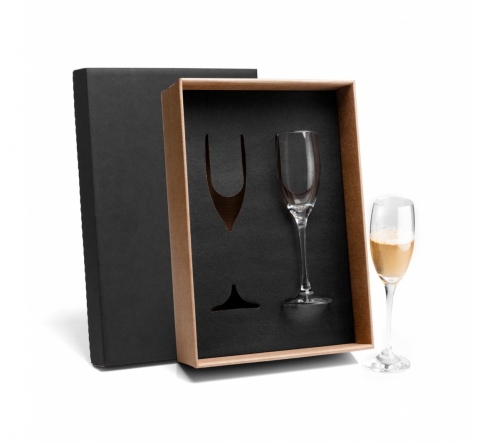Brinde jogo de taças para Champagne personalizada