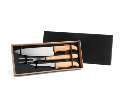 Brinde kit churrasco 3 peças personalizado