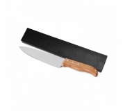 Brinde faca de inox com capo em bambu personalizado   Brinde faca de inox com capo em bambu personalizado