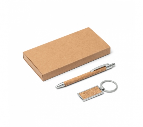 Brinde kit porta caneta e chaveiro cortiço personalizado