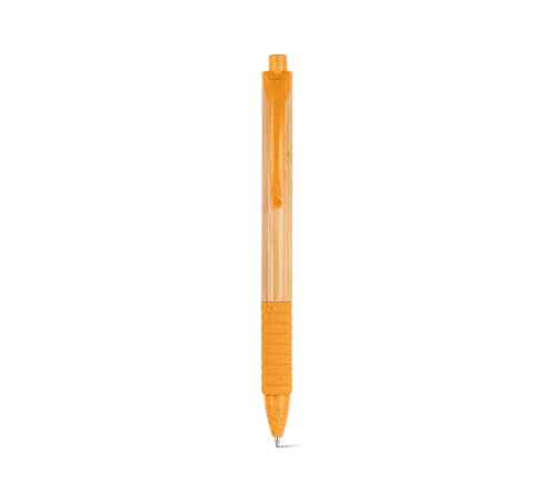 Brinde caneta em bambu personalizada