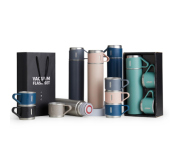   Brinde kit garrafa térmica personalizada