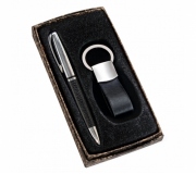 Papelaria Conjuntos Executivos Brinde conjunto executivo caneta e chaveiro personalizado - FBCE-31281