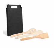   Brinde kit utensílios para cozinha 3 peças personalizado