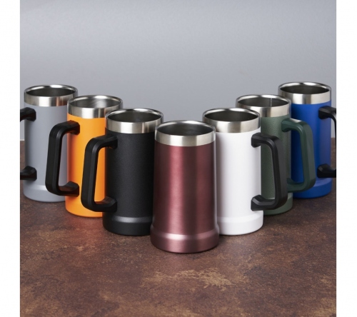 Caneca Térmica Pais Inox Cinza Útil Bazar 700ml - freitasvarejo