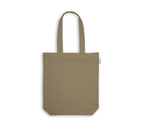 Sacola em 50% algodão, 30% algodão reciclado e 20% poliéster reciclado (220 g/m²)