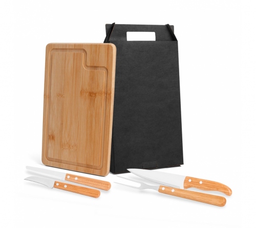 Brinde kit churrasco 5 peças personalizado