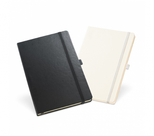 Bloco moleskine , 80 folhas pautadas, 137 x 210 mm