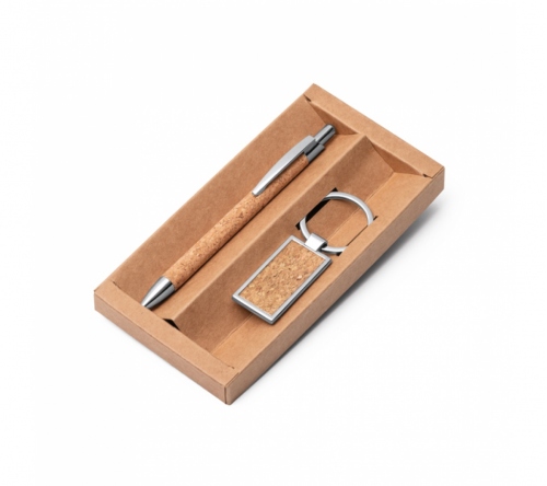 Brinde kit porta caneta e chaveiro cortiço personalizado