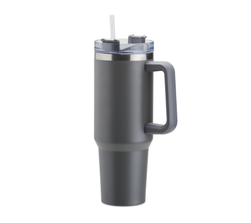 Caneca térmica 1,2l com canudo.