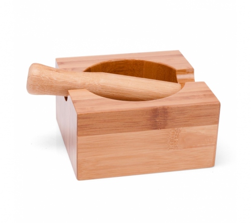 Brinde amassador de temperos em bambu personalizado