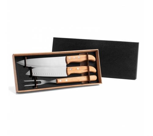 Brinde kit churrasco 3 peças personalizado