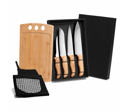 Brinde kit churrasco 6 peças personalizado