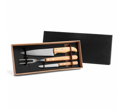 Brinde kit churrasco 3 peças personalizado