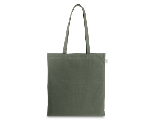 Sacola em 70% algodão reciclado e 30% poliéster reciclado (150 g/m²) 380 x 420 mm