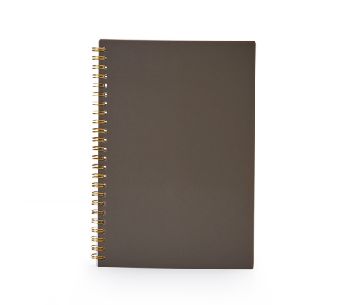 Brinde caderno A5 capa plástica personalizado