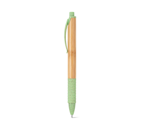 Brinde caneta em bambu personalizada