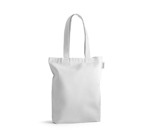 Sacola em 50% algodão, 30% algodão reciclado e 20% poliéster reciclado (220 g/m²)
