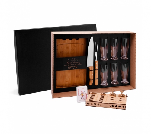 Brinde kit churrasco 10 peças personalizado