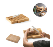   Brinde tábua com faca para pão personalizada